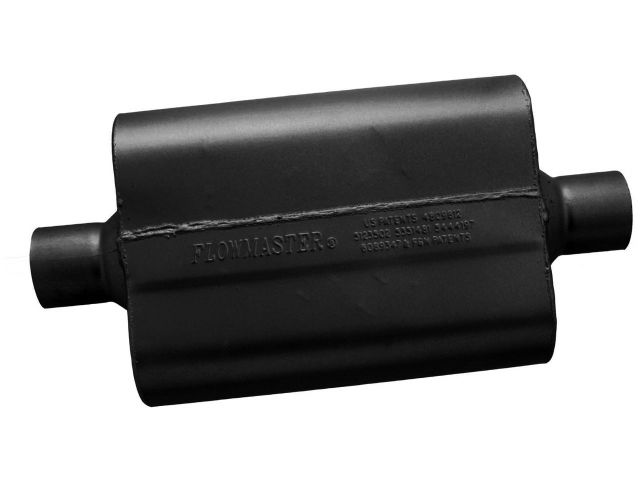 Flowmaster 40 Series Delta Flow Muffler, 2.50" IN (C) / OUT (C): ea, 16 Gauge Alu