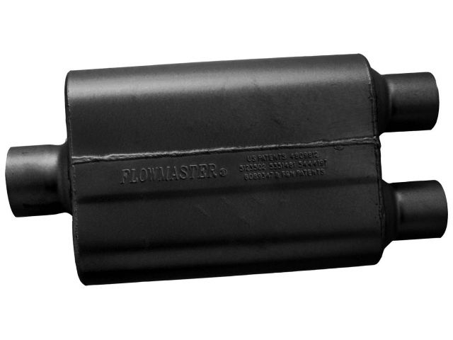 Flowmaster 40 Series Delta Flow, 3.00" IN (C) / 2.50" OUT (D): ea, 16 Gauge Alumi