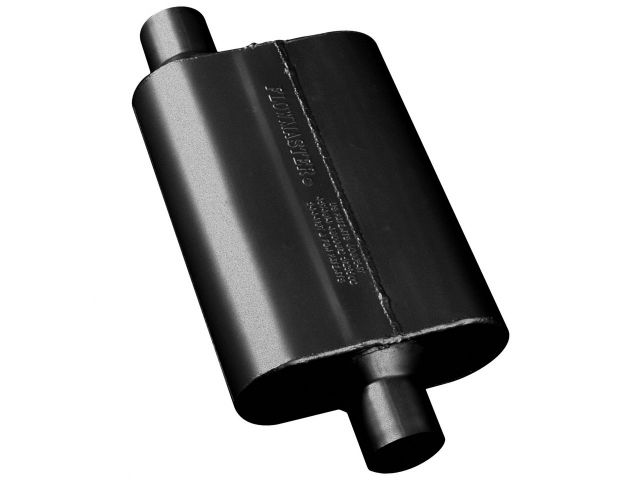 Flowmaster 40 Series Muffler, 2.25" IN (O) / OUT (C): ea, 16 Gauge Aluminized Ste
