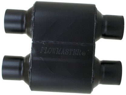 Flowmaster Super 10 Series Muffler, 2.50" IN (D) / OUT (D): ea, 409S Stainless St