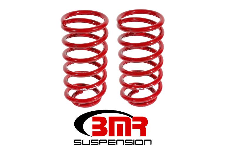 BMR 79-04 Fox Mustang Rear Lowering Springs - Red SP029R Main Image