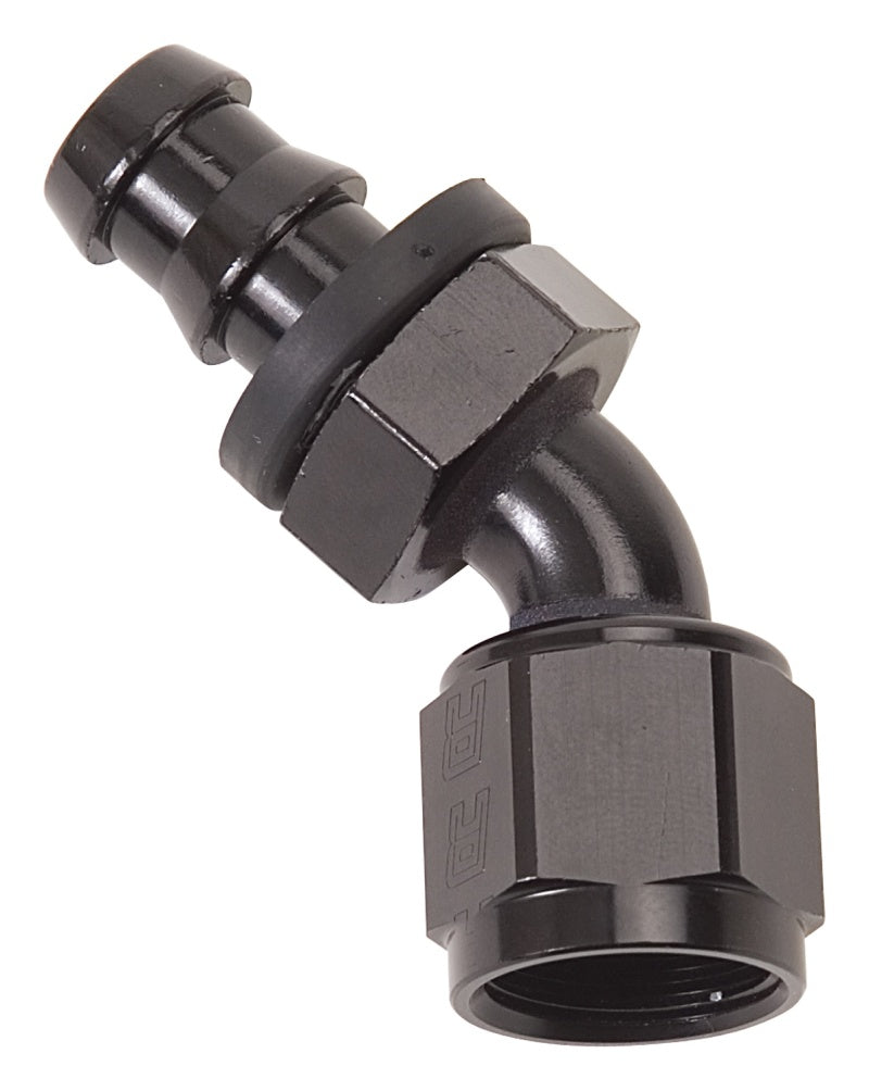 Russell -4 AN 45° Twist-Lok Hose End - Black