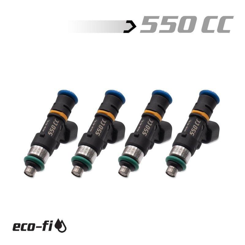 BLOX Racing Eco-Fi Street Injectors 550cc/min Honda K Series (Set of 4) BXEF-06514-550-4