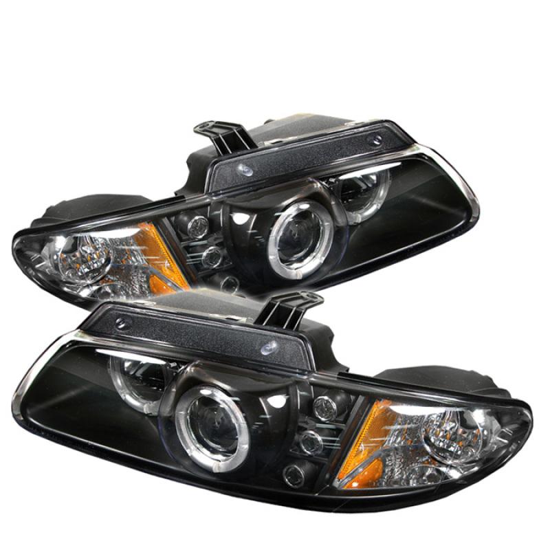 Spyder Dodge Caravan/Grand Caravan 96-00 Projector Headlights LED Halo LEDs- Blk PRO-YD-DC96-BK 5009692 Main Image