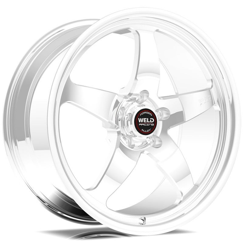 Weld S71 17x10.5 / 5x4.75 BP / 7.2in. BS Polished Wheel (High Pad) - Black Single Beadlock MT 71HP7105B72G