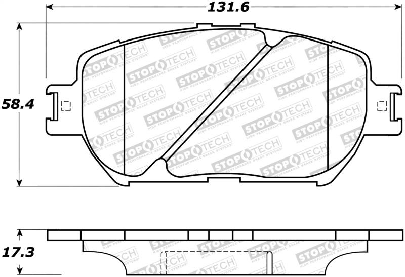 StopTech Street Brake Pads 308.09081 Main Image