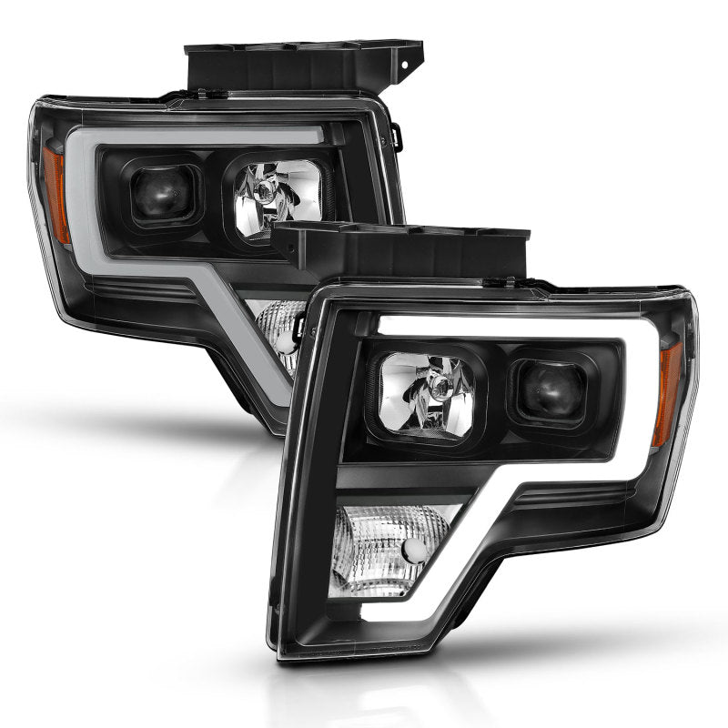 ANZO 2009-2014 Ford F-150 Projector Light Bar H.L Black Amber 111443