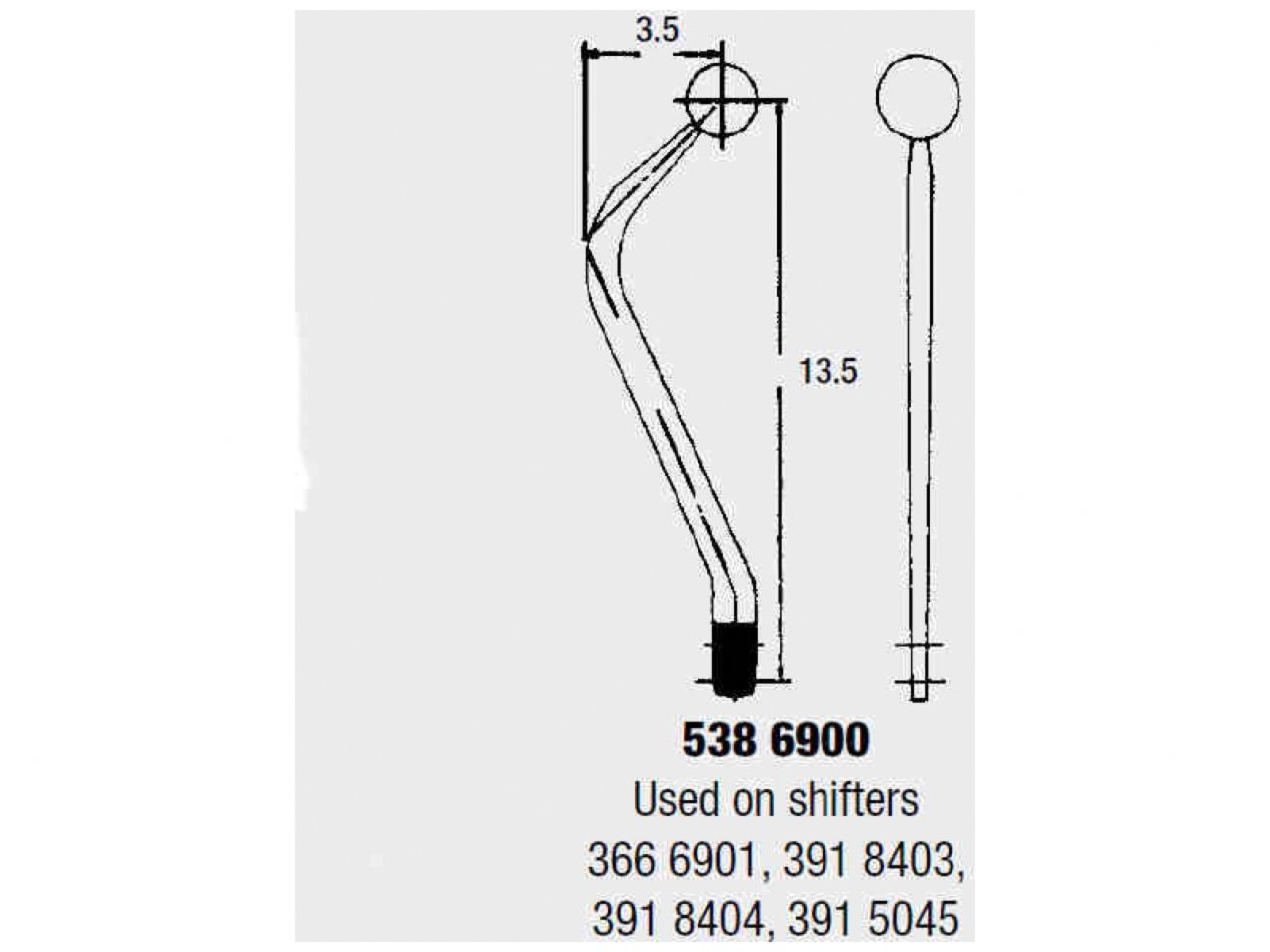 Hurst Shifters Manual Shifter, Master shift, 3-Speed, Chevy, Ford and Pontiac