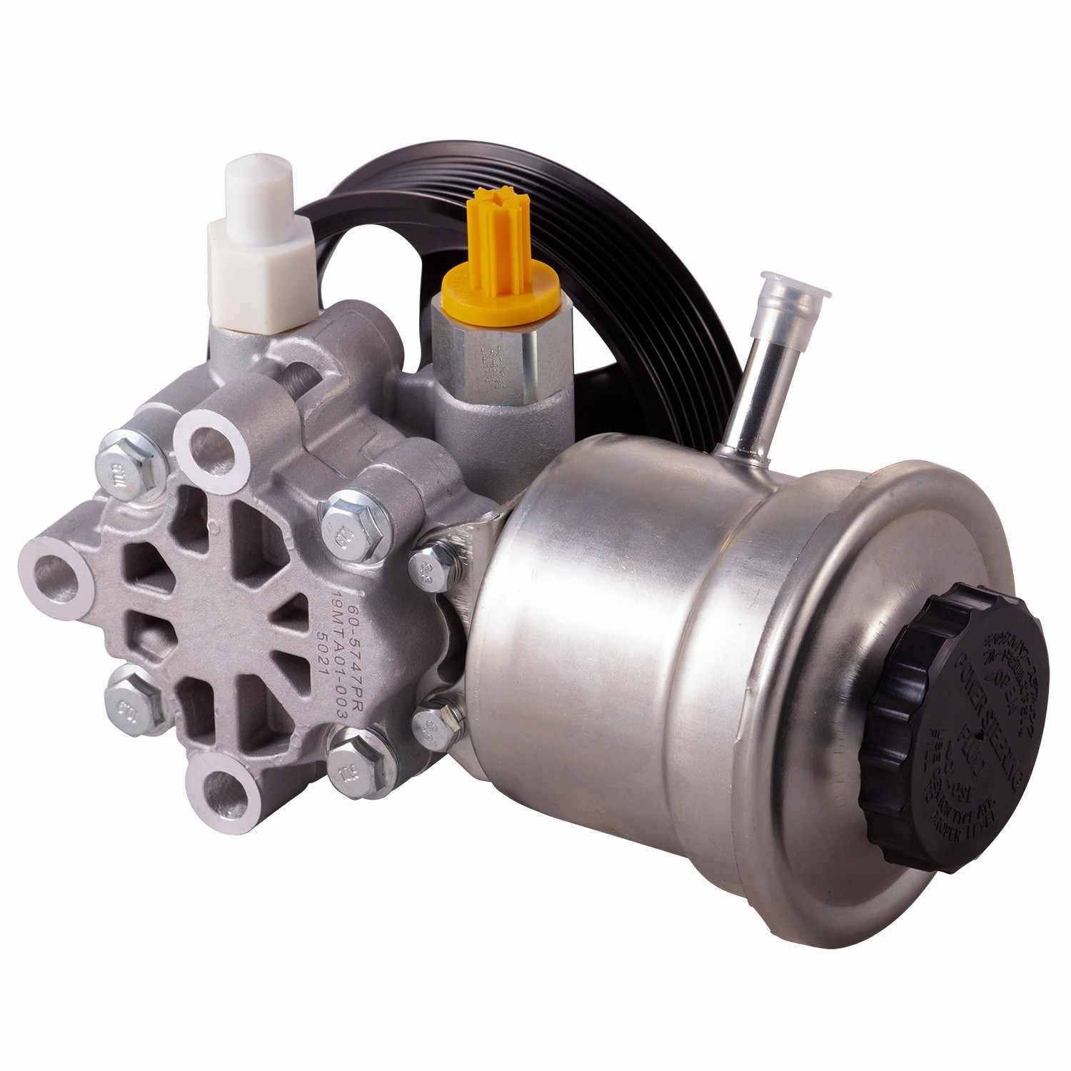 pwr new power steering pump with pulley and reservoir  frsport 60-5747pr