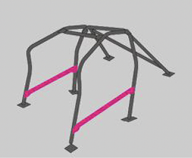 S13 2 Pasengers Safety 21 Works 9PointsLHD Roll Cage 220 270 W9LHD