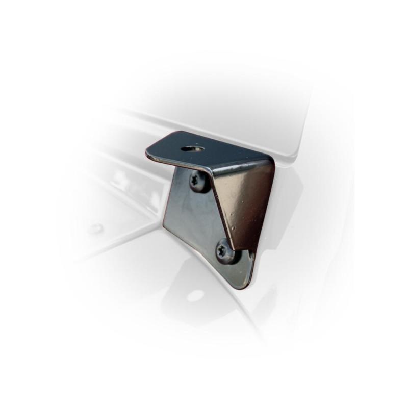 DV8 Offroad 07-15 Jeep Wrangler JK Light Bar Windshield Bracket - Gloss Black LBSWTB-01 Main Image