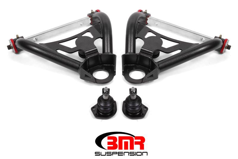 BMR 64-72 A-Body Upper Non-Adj. A-Arms w/ Stock Spindles (Polyurethane) - Black Hammertone AA017H Main Image