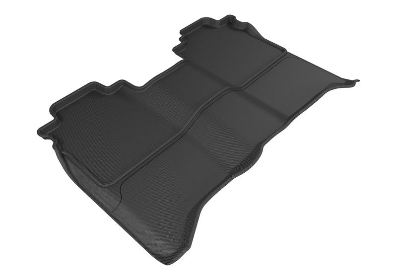 3D MAXpider 2016-2019 Nissan Titan Crew Cab Kagu 2nd Row Floormats - Black L1NS08421509 Main Image