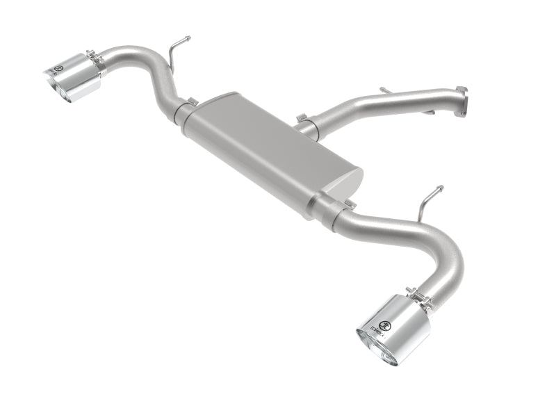 aFe Takeda Series 2.5in 409 SS Axle-Back Exhaust System Polished 18-20 Hyundai Elantra GT L4-1.6L(t) 49-47016-P