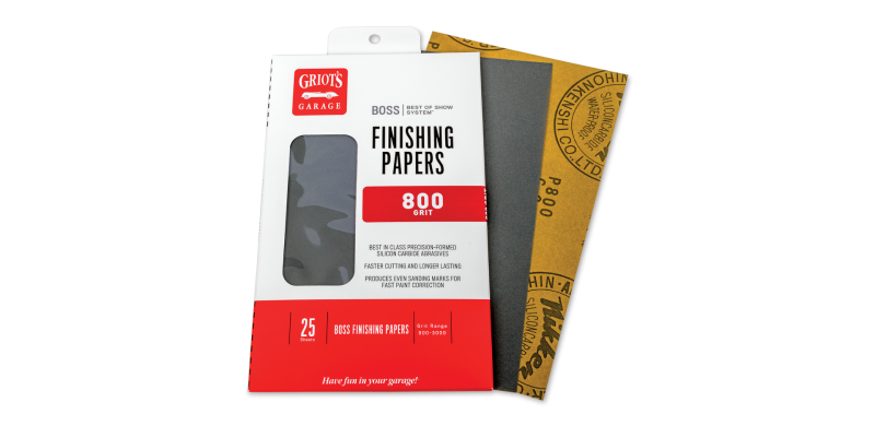 Griots Garage BOSS Finishing Papers - 800g - 5 .5in x 9in (25 Sheets) B8025