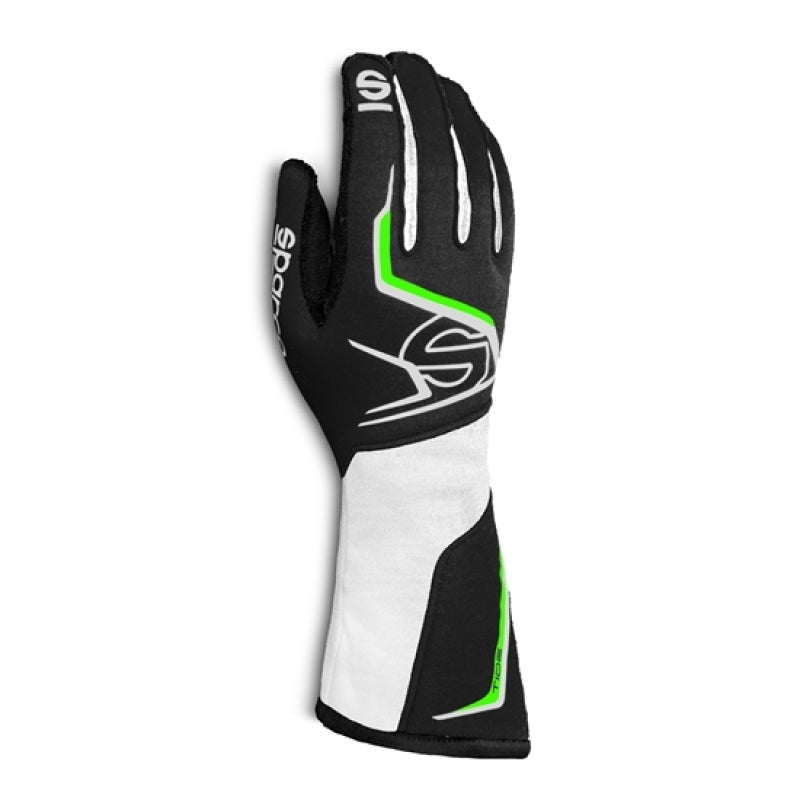 Sparco Gloves Tide K 10 BLK/WHT/GRN 0028610NRNR