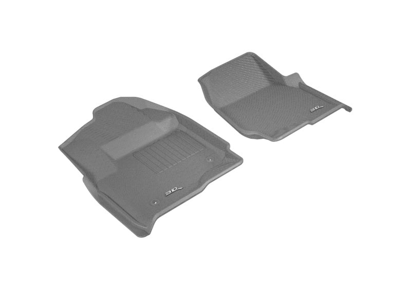 3D MAXpider 2017-2019 Ford F-250/350/450 Kagu 1st Row Floormat - Gray L1FR10711501