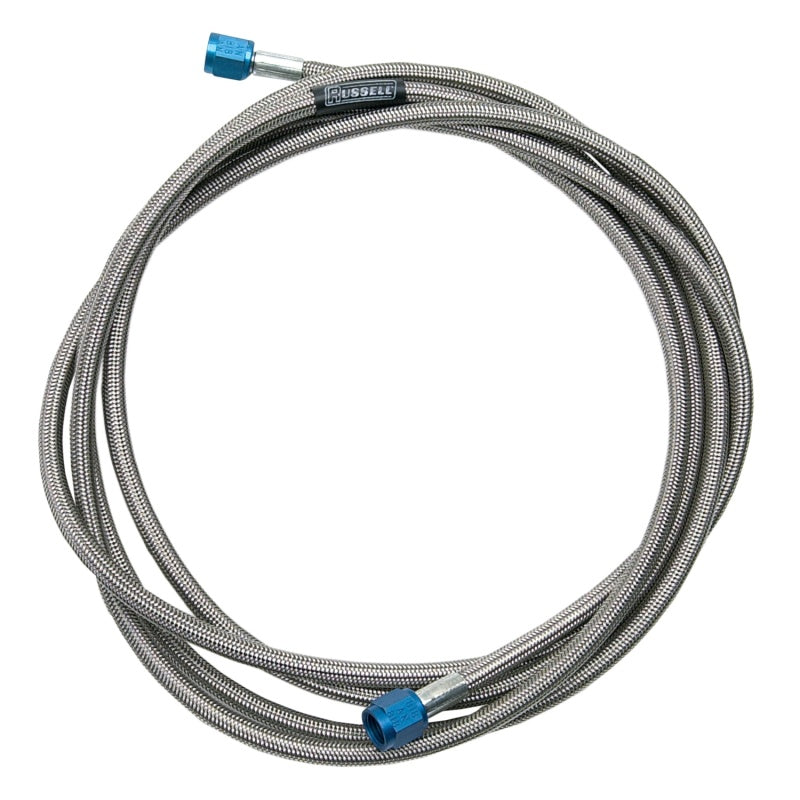 Russell Nitrous Hose  #4 AN 18" BLue