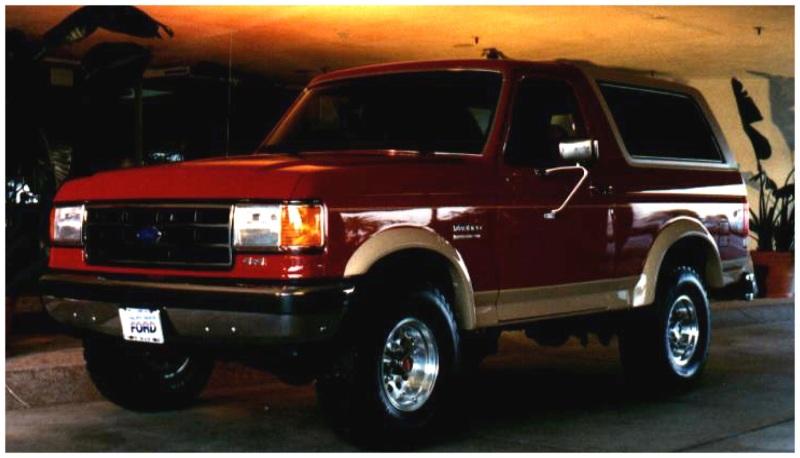 Bushwacker 87-91 Ford Bronco Extend-A-Fender Style Flares 2pc - Black 20016-01 Main Image