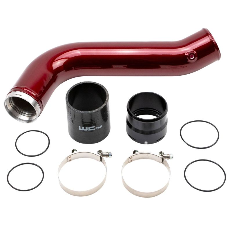 Wehrli 2020+ Chevrolet 6.6L L5P Duramax Passenger Side 3.5in Intercooler Pipe - WCFab Red WCF100381-RED