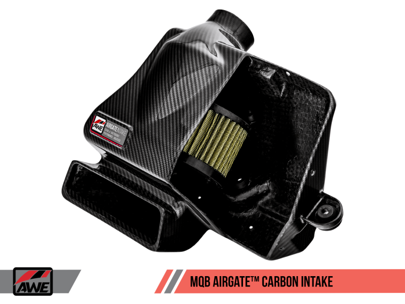 AWE Tuning Audi / Volkswagen MQB 1.8T/2.0T/Golf R Carbon Fiber AirGate Intake w/o Lid 2660-15026