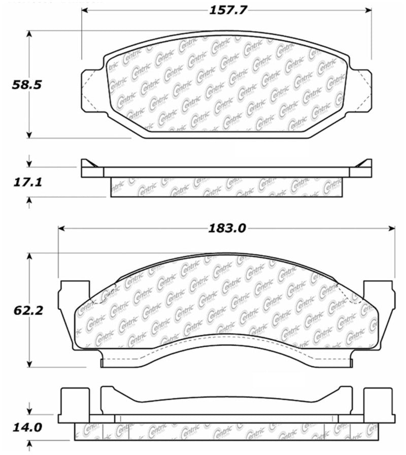 StopTech 73-86 Ford Bronco Front Truck & SUV Brake Pad 319.00500