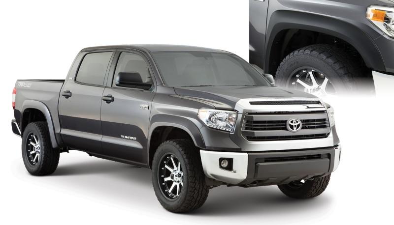 Bushwacker 14-18 Toyota Tundra Fleetside Extend-A-Fender Style Flares 4pc - Black 30919-02 Main Image