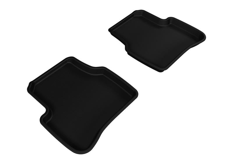 3D MAXpider 2006-2010 Volkswagen Passat Kagu 2nd Row Floormats - Black L1VW01521509 Main Image