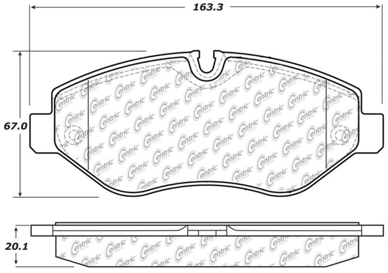 StopTech 10-18 Mercedes-Benz Sprinter 2500 Front Truck & SUV Brake Pad 319.13160