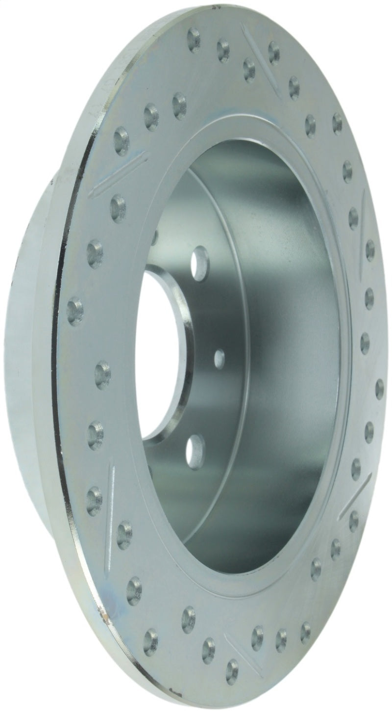 StopTech Select Sport Drilled And Slotted Brake Rotor; Rear Right