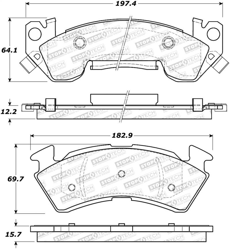 StopTech Street Brake Pads - Rear 308.06140 Main Image