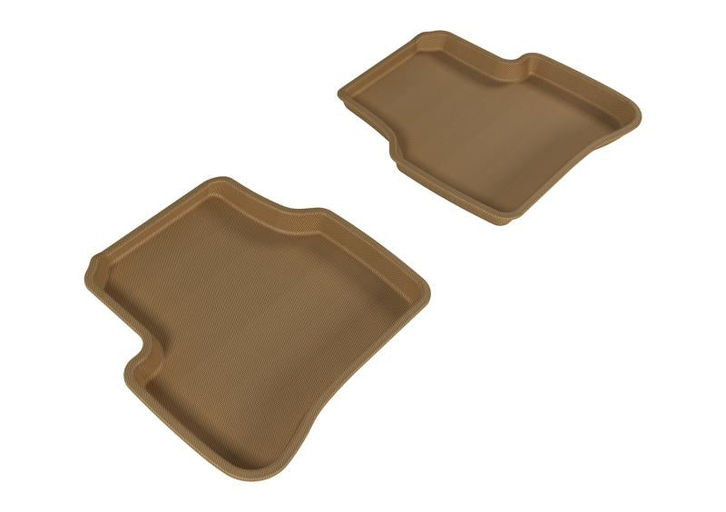 3D MAXpider 2006-2010 Volkswagen Passat Kagu 2nd Row Floormats - Tan L1VW01521502 Main Image