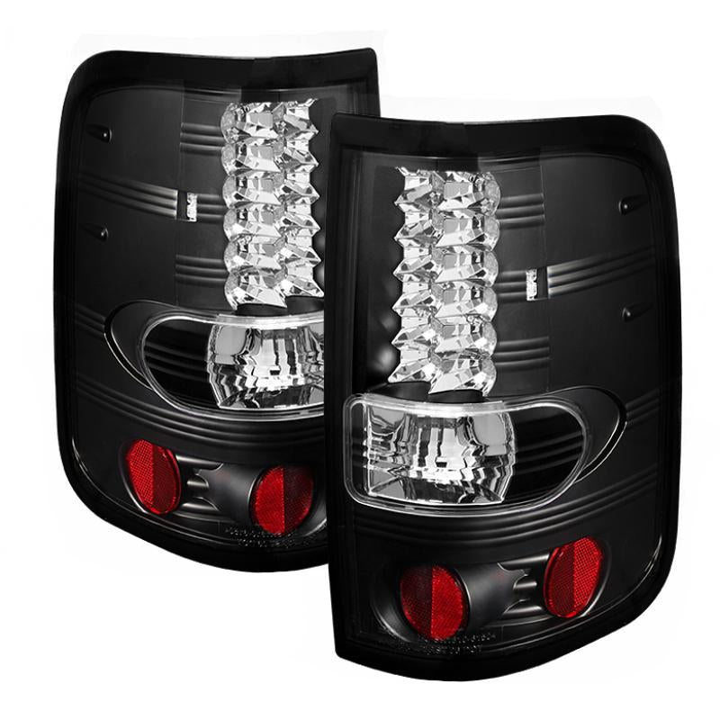 Spyder Ford F150 Styleside 04-08 (Not Fit Heritage & SVT)LED Tail Lights Black ALT-YD-FF15004-LED-BK 5003249 Main Image