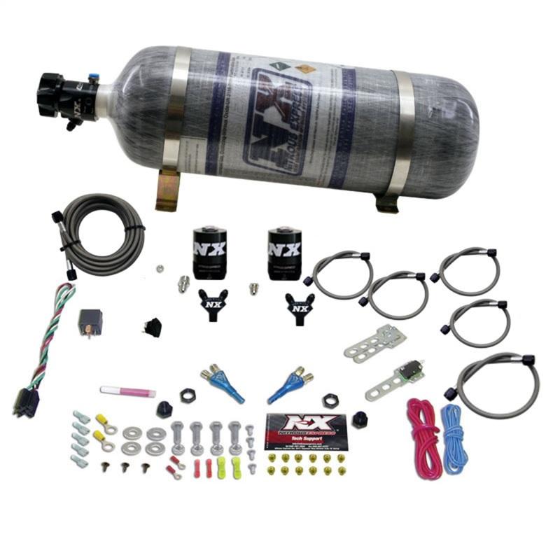 Nitrous Express 08-10 Dodge Viper EFI Dual Nozzle (100-300HP) w/Composite Bottle 20325-12 Main Image