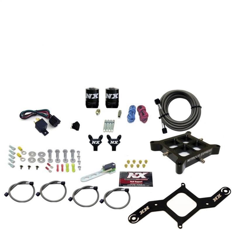 Nitrous Express 4150 Billet Crossbar Stage 6 Nitrous Kit (50-300HP) w/o Bottle 60042-00 Main Image