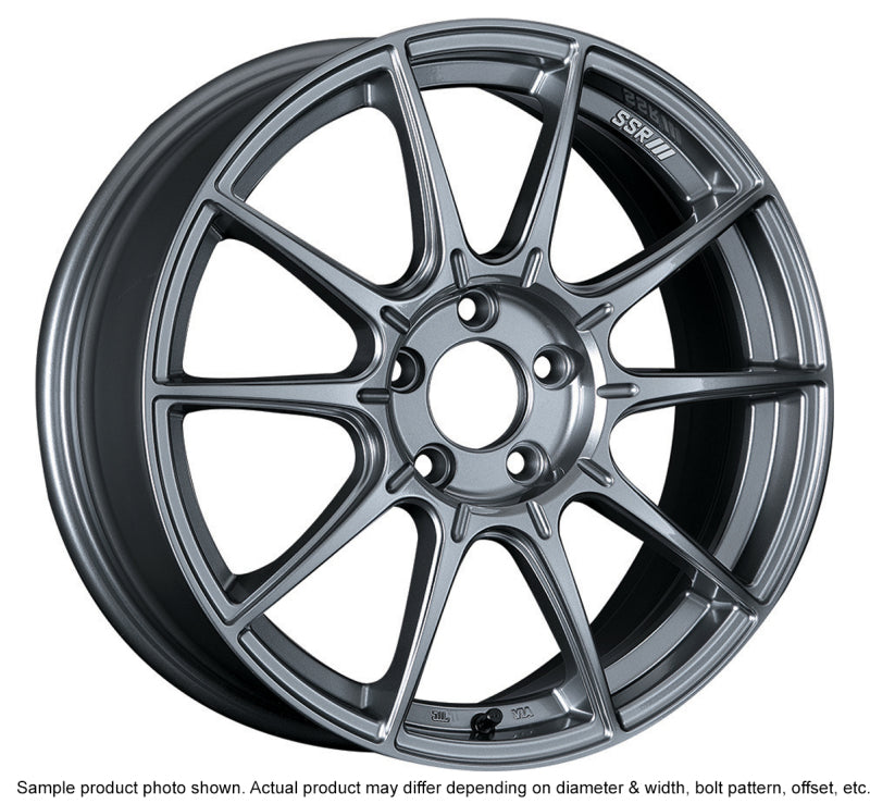 SSR GTX01 18x7.5 5x100 48mm Offset Dark Silver Wheel XA18750+4805CDK