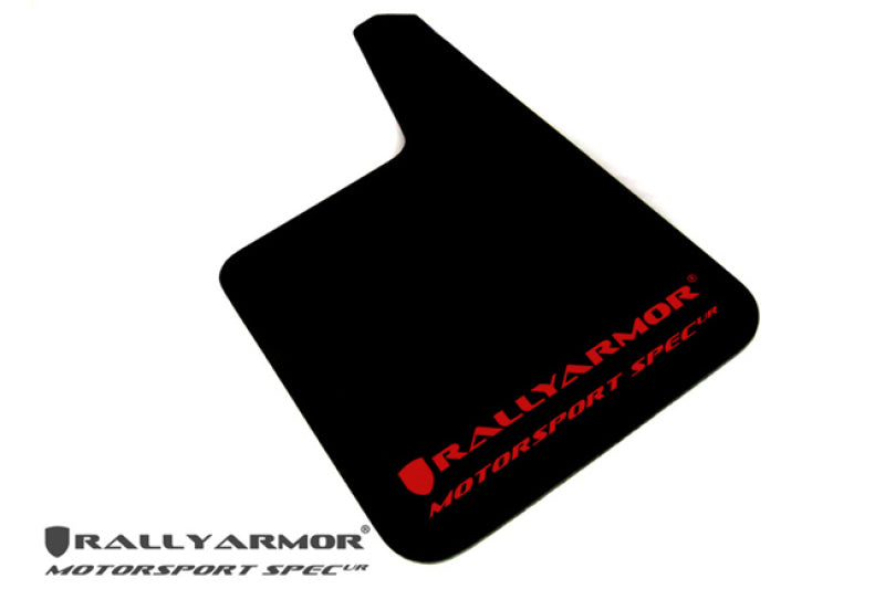 Rally Armor Universal MSpec Mud flap Red logo MF20-MSUR-BK/RD