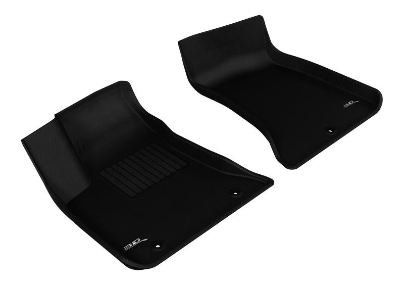 3D MAXpider 2011-2020 Dodge/Chrysler Charger Rwd/300/300C Rwd Kagu 1st Row Floormat - Black L1DG01411509 Main Image