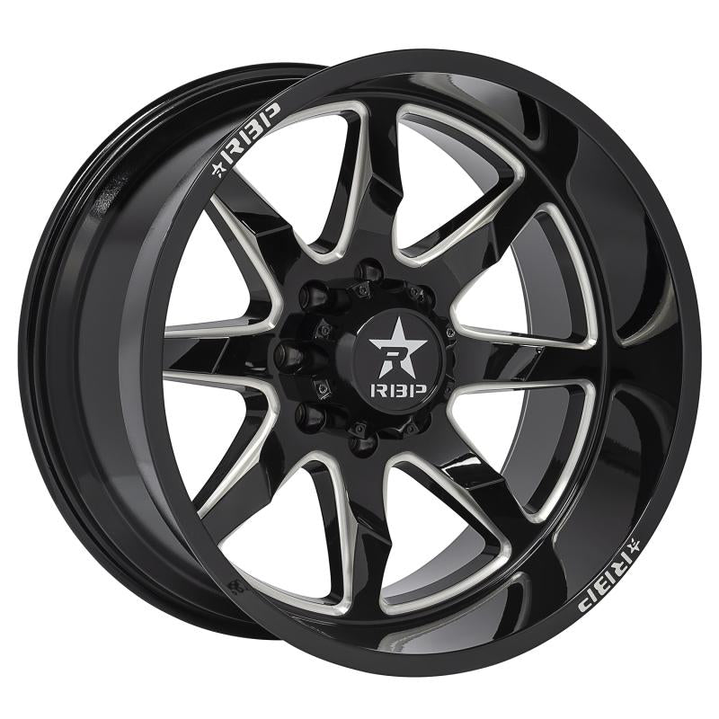 RBP 81R Saharan 20x10 5x127 ET -12 Gloss Black w/ Machined Grooves 78mm CB 81R-2010-73-12BG Main Image