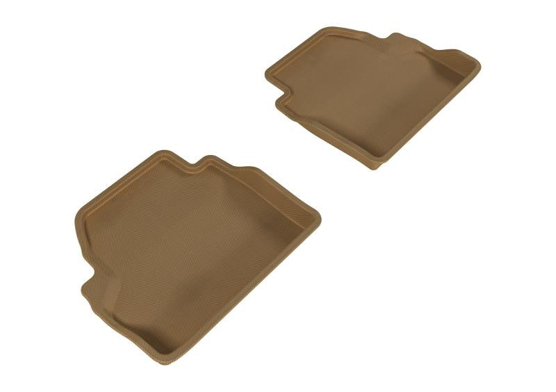 3D MAXpider 2014-2020 BMW 4 Series F32 Kagu 2nd Row Floormats - Tan L1BM05621502 Main Image