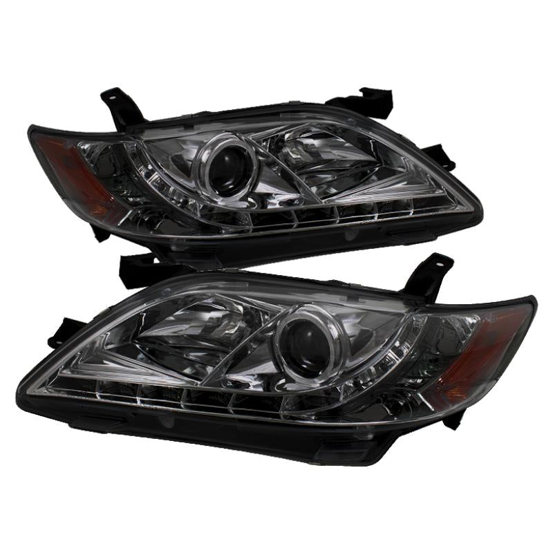 Spyder Toyota Camry 07-09 Projector Headlights DRL Smoke High H1 Low H7 PRO-YD-TCAM07-DRL-SM 5039439 Main Image