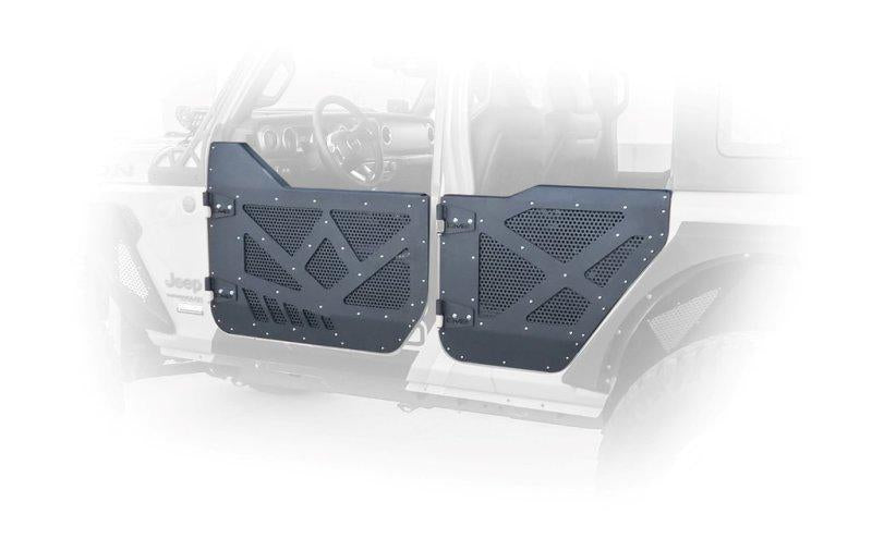 DV8 Offroad 2018+ Jeep Wrangler JL Aluminum Half Doors w/ Perforated Aluminum Screens HDJL-01 Main Image