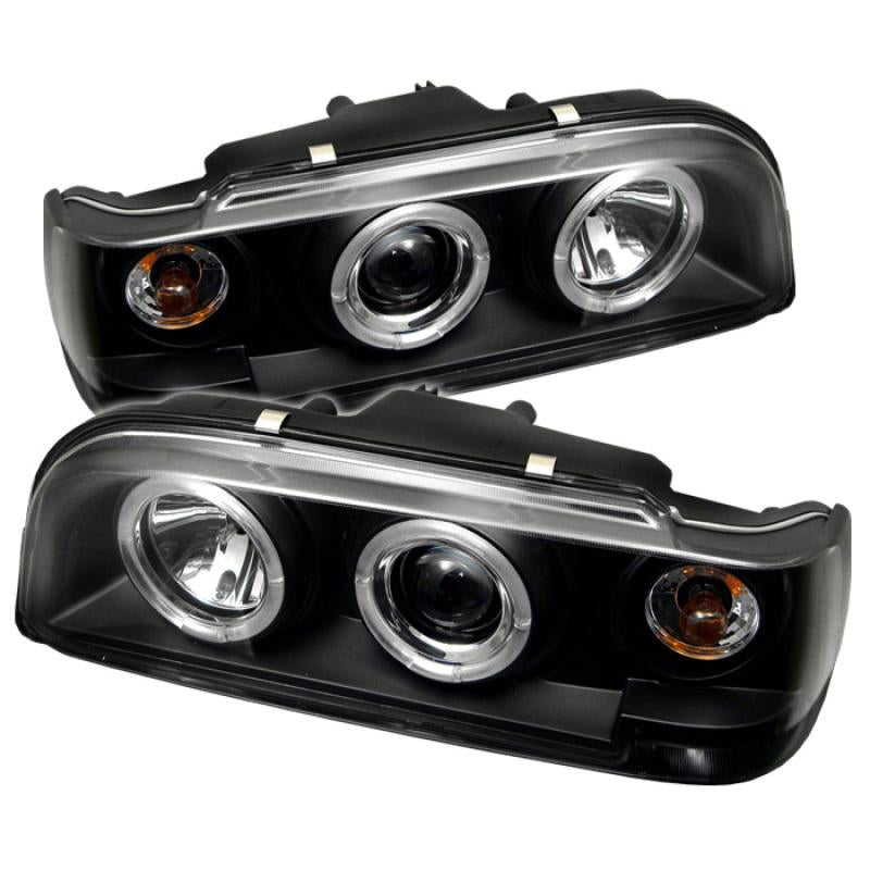 Spyder Volvo 850 93-97 Projector Headlights LED Halo Black High H1 Low H1 PRO-YD-VO85092-HL-BK 5012289 Main Image