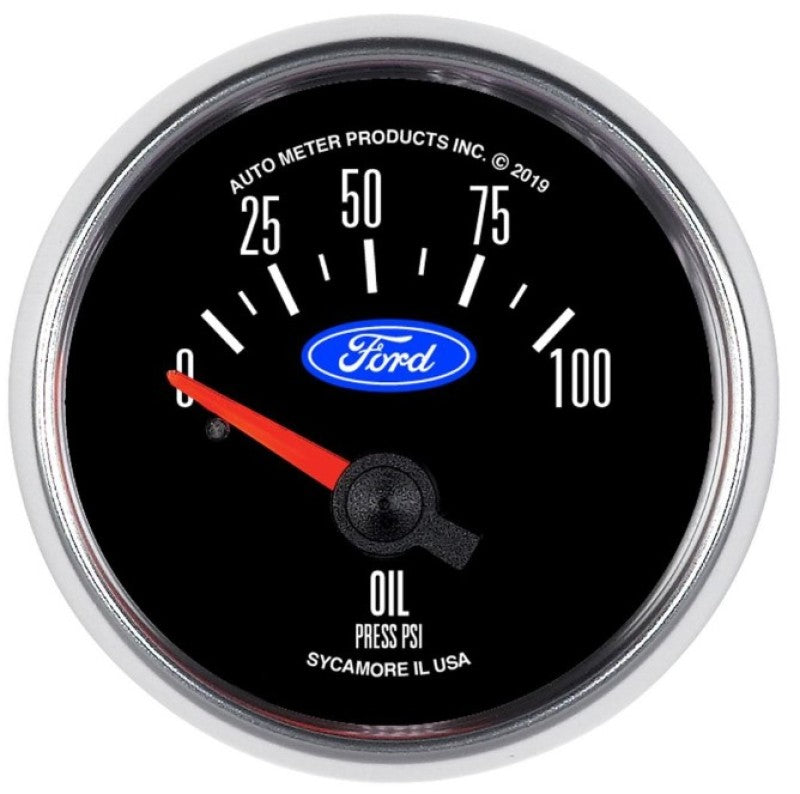 Autometer Ford 2-1/16in. 100 PSI Electric Oil Pressure Gauge 880821