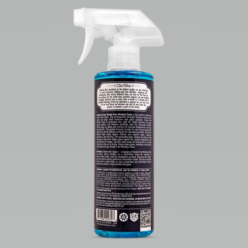 Chemical Guys Streak Free Window Clean Glass Cleaner - 16oz (P6) CLD30016