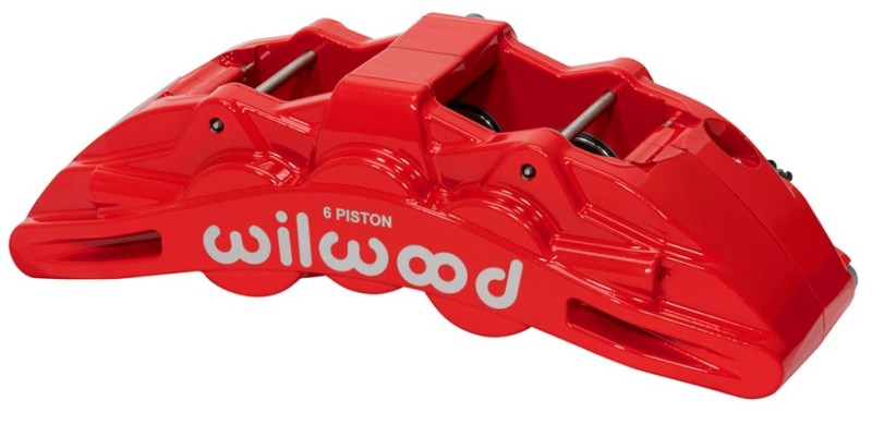 Wilwood Caliper Red SX6R 4.04in Piston 1.25in Disc 120-14862-RD