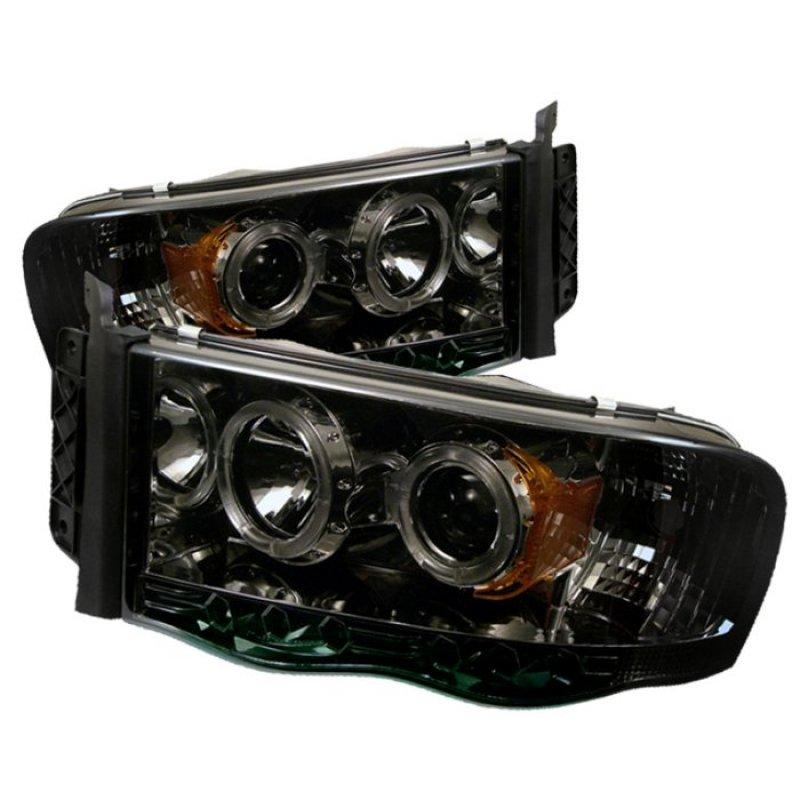 Spyder Dodge Ram 1500 02-05/Ram 2500 03-05 Projector Headlights LED Halo LED Smke PRO-YD-DR02-HL-SMC 5009999 Main Image