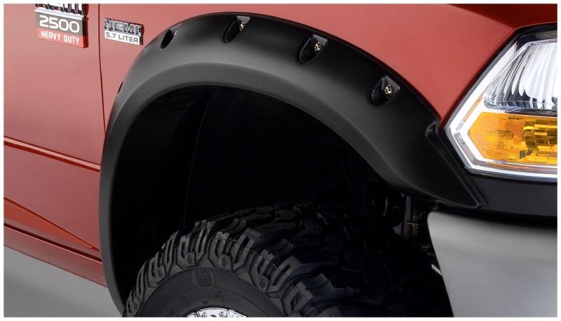 Bushwacker 10-18 Dodge Ram 2500 Pocket Style Flares 2pc - Black 50047-02 Main Image