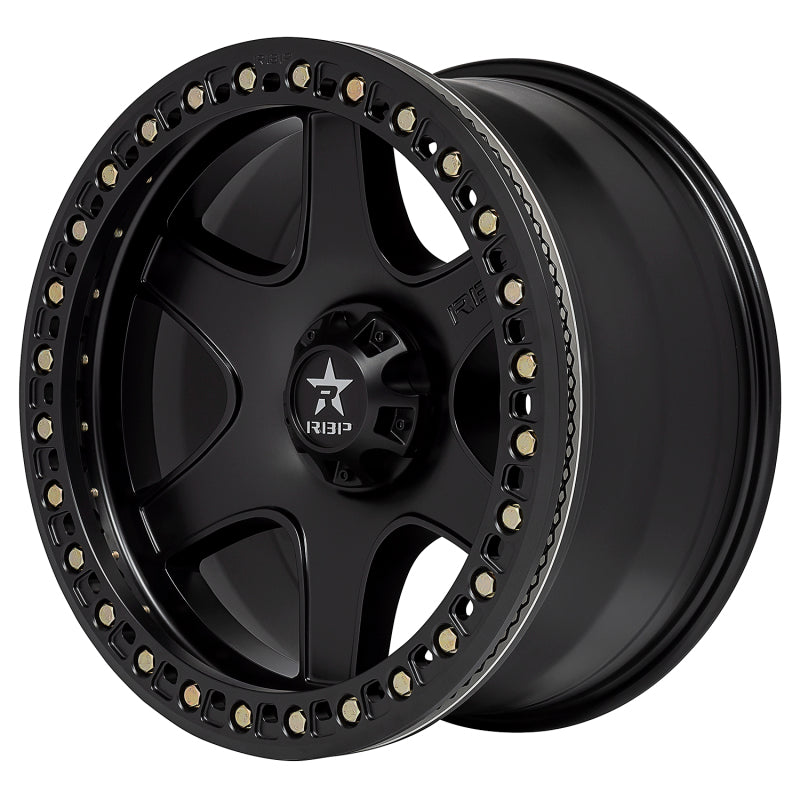 RBP 50R Cobra 17x9.0 6x135 BP / 5 BS 0mm Offset 87mm CB (Hub Centric) Black w/Black Ring Wheel 50R-1790-63-00FB