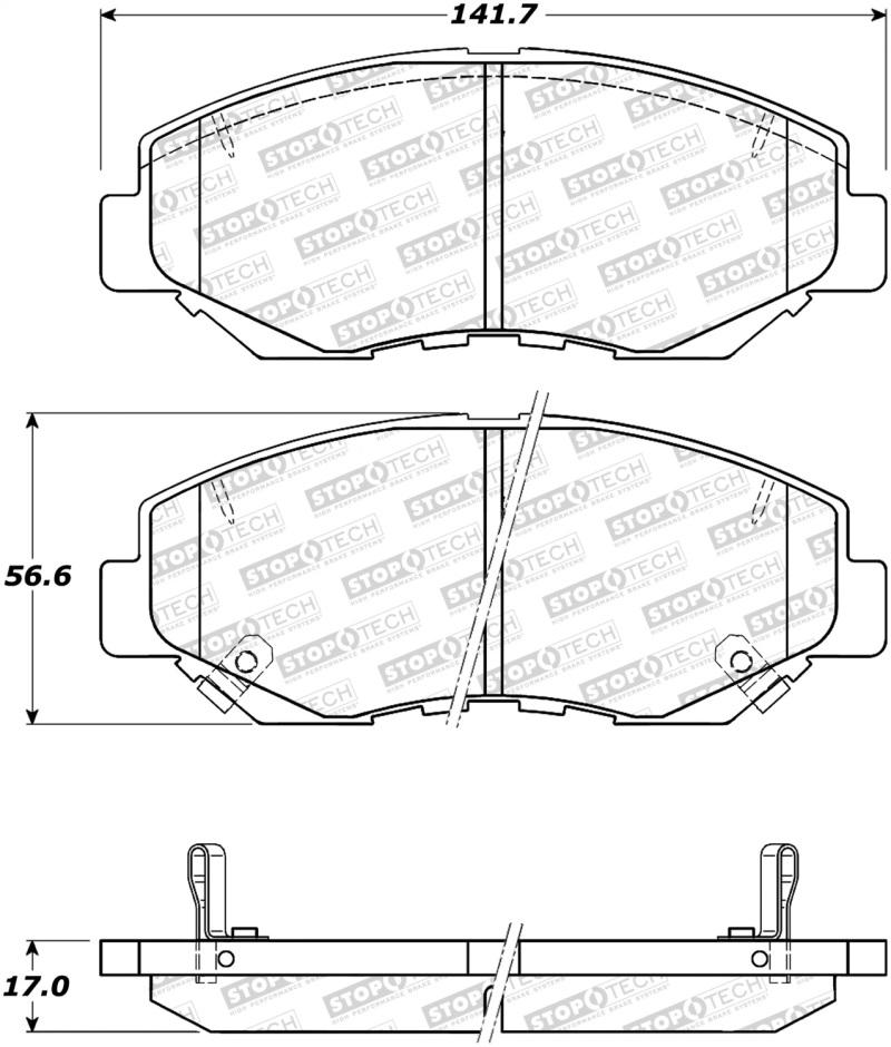 StopTech Street Brake Pads 308.09141 Main Image